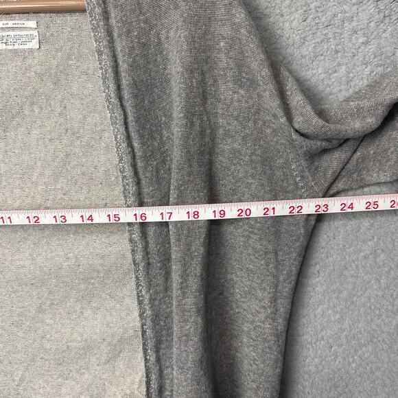 AllSaints Spitalfields Linen Blend Cardigan Size M Gray Oversized Gritty Urban - Picture 3 of 8